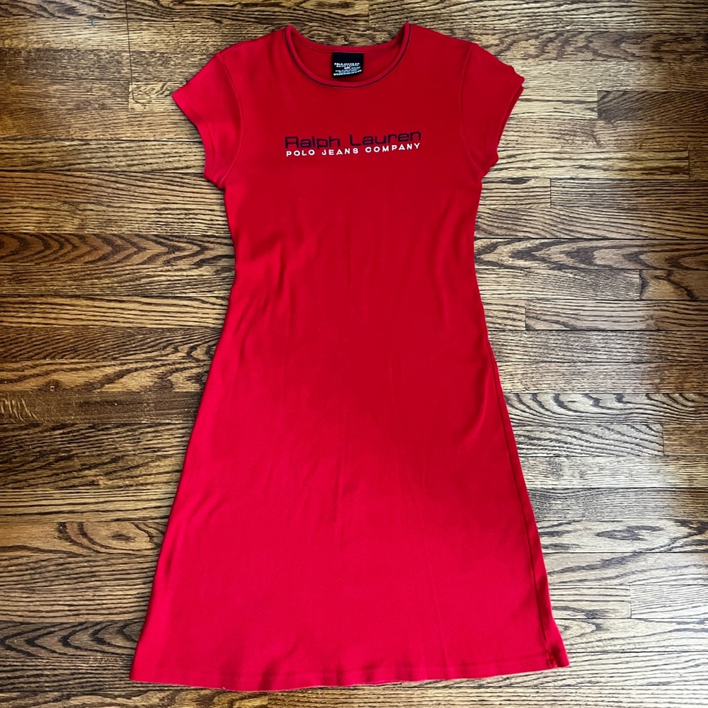 Vintage Polo Ralph Lauren Cotton T-Shirt Dress